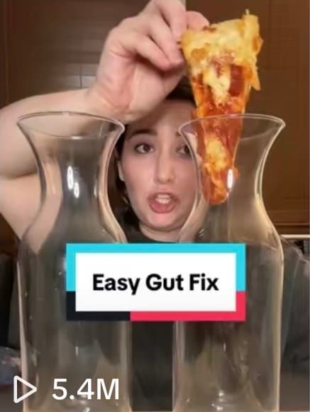 TikTok video screenshot showing 5.4M views